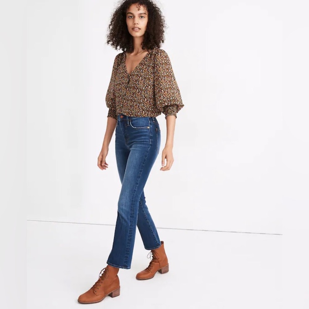 Madewell Cali Demi-Boot Jeans in Lockwood Wash — 31
